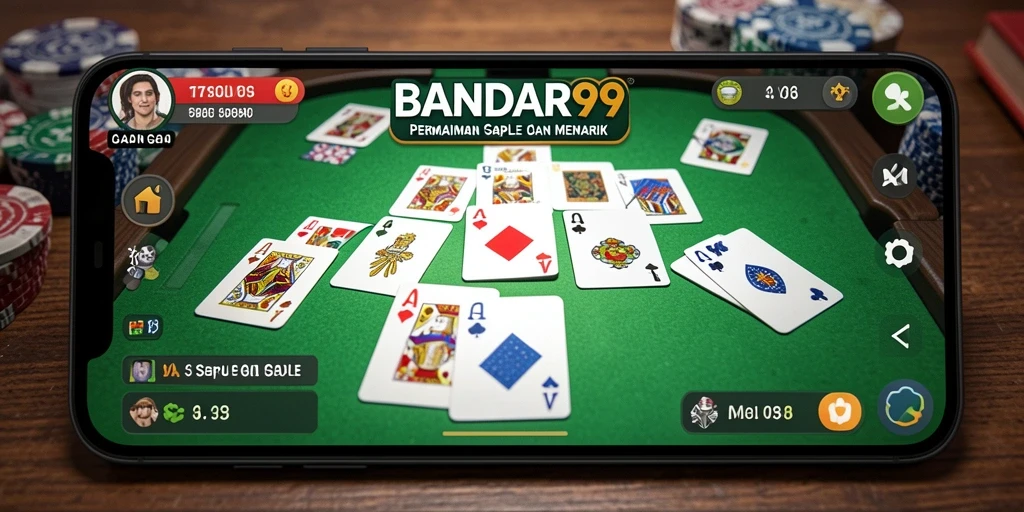 Screenshot permainan BANDAR99 yang menampilkan keseruan bermain Gaple.
