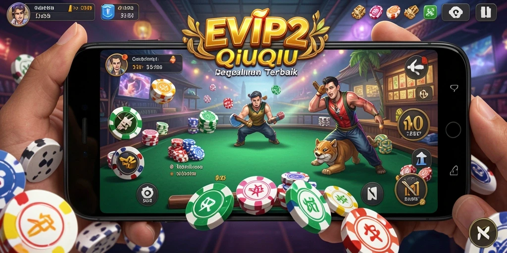 Screenshot gameplay QiuQiu yang epik dan seru di EVIP2.