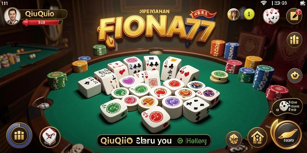 Screenshot gameplay QiuQiu dari FIONA77 yang seru dan menantang.