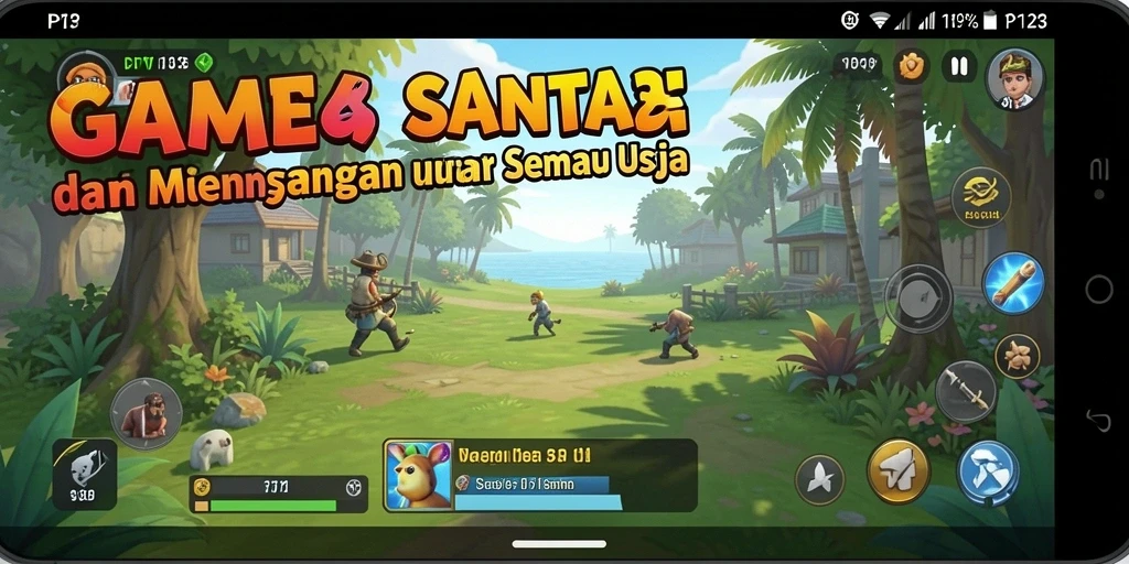 Screenshot gameplay PP123 menampilkan aksi seru dan grafis menarik.