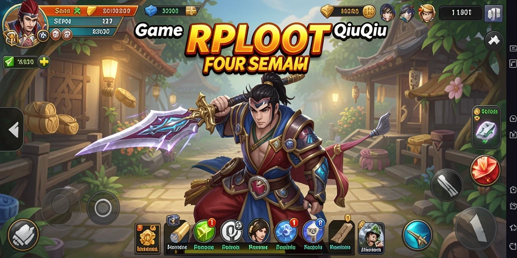 Tampilan gameplay seru dari RPLOOT saat bermain QiuQiu.