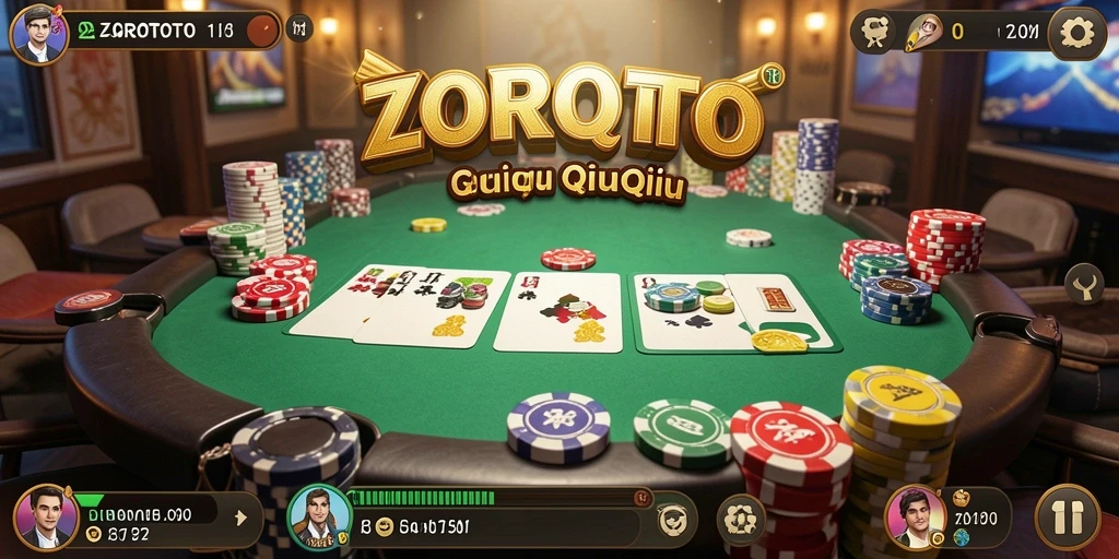 Tampilan menarik dari gameplay QiuQiu ZOROTOTO.